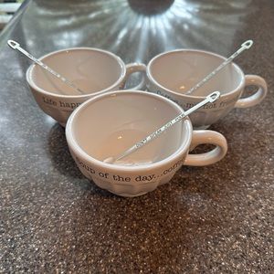 Mud Pie Latte Mug Set